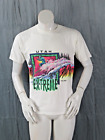 Vintage Graphic T-shirt - Utah Extreme Skiing Neon Wrap Graphic - Men's Large