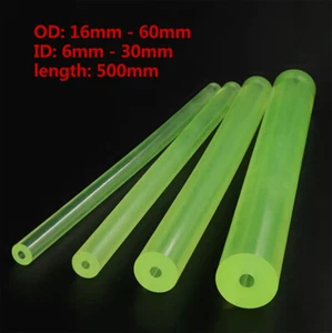 OD16mm - 60mm ID6mm - 30mm Polyurethane PU Rod Hollow Rod Elastic Rubber Tube - Picture 1 of 7