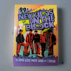 Vintage Topps New Kids On The Block Cards NKOTB Super Gloss Photo 1989 Purple - Picture 1 of 4