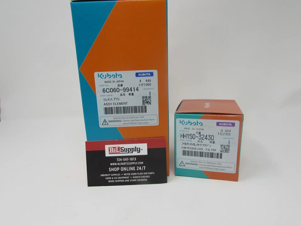 OEM GENUINE KUBOTA ENGINE OIL & AIR FILTER KIT - FITS RTV500 RTV 500 - Image 1 of 1