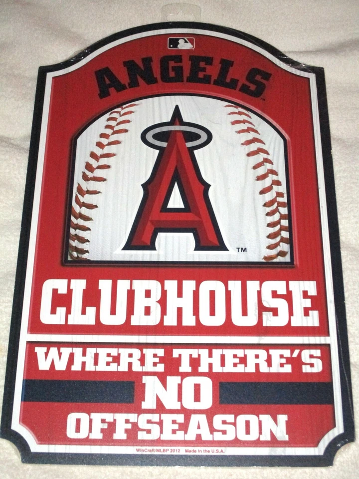 ANAHEIM ANGELS (Los Angeles) FAN CAVE WOOD SIGN #03 - NEW - Image 1 of 1
