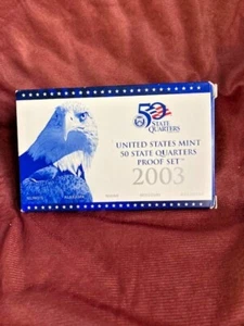 2003 US Uncirculated Quarter Coin Proof Set~Mint~5 Coins - Picture 1 of 3