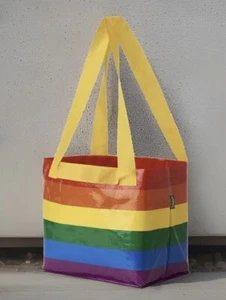 IKEA Storstomma Small Bag Rainbow Shopping Bag - Picture 1 of 3