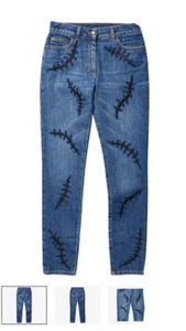 Pantalones de mezclilla para mujer Moschino Franken Scar talla 42 - Imagen 1 de 6