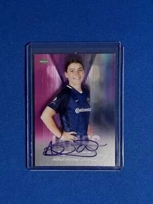 ANGHARAD JAMES 2021 PARKSIDE NWSL VOL 2 SIGNATURE SERIES PURPLE AUTO /50 - Image 1 of 2