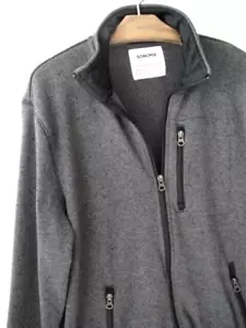 Sonoma Sz L Women's Heather Gray Fleece Jacket - Picture 1 of 10