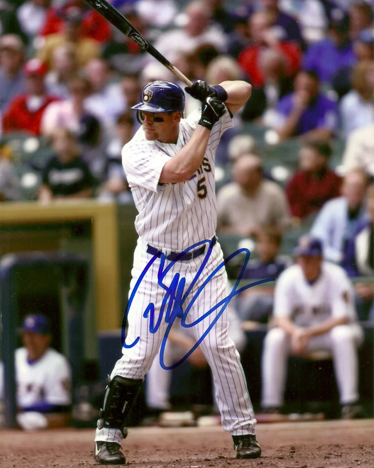 Foto firmada 8x10 del jardinero de Milw Brewers GEOFF JENKINS #7 AUTOMÁTICA - All Star Foto 1 de 1