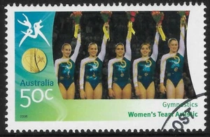 AUSTRALIA 2006 COMMONWEALTH GAMES - Gymnastics Women's Team Artistic 1v USED - Picture 1 of 1