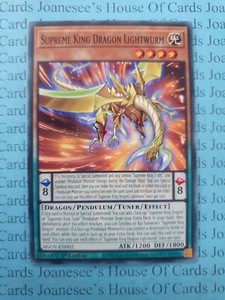 Supreme King Dragon Lightwurm AGOV-EN002 Yu-Gi-Oh Card 1st Edition New