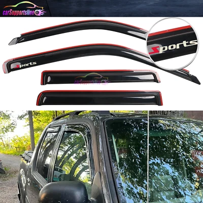 Apto para 91-01 Ford Explorer Visera de Ventana en Canal Humo Protector de Lluvia con 3D Sport Foto 1 de 4