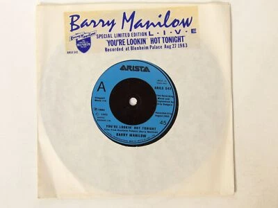 Barry Manilow:  You're Lookin' Hot Tonight   Near Mint 1983 Ltd  7" - Image 1 of 3