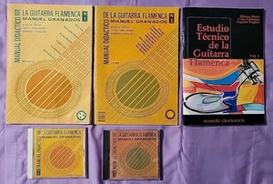 Lot Of 3 Manuel Granados Flamenco Guitar Guitarra Estudio Manual Books + CDs - Picture 1 of 21