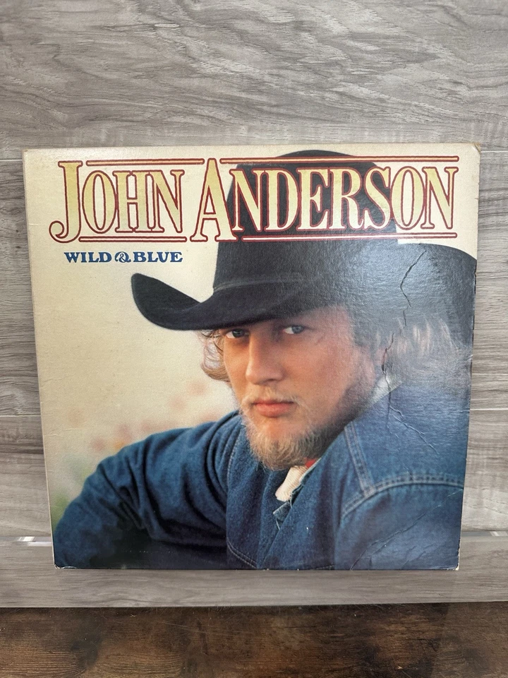 John Anderson Wild & Blue 1982 Warner Bros 23721-1 LP Swingin’ 12” Vinyl EUC Foto 1 de 4