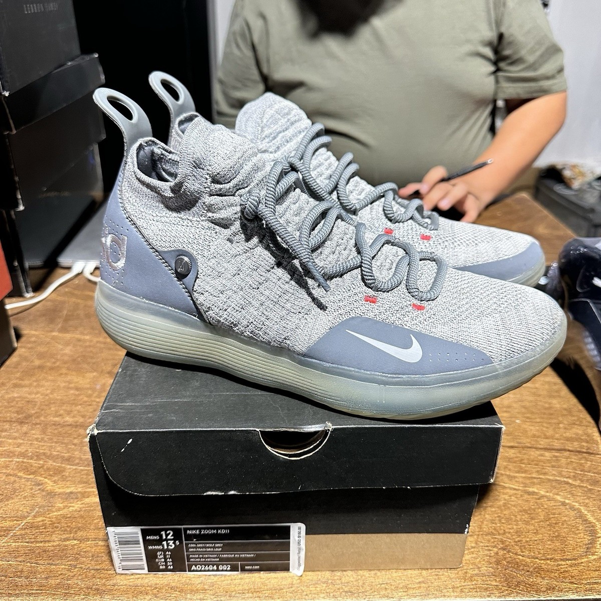 Nike Zoom KD 11 Cool Grey for Sale | Authenticity Guaranteed Nike Zoom KD 11 Cool Grey for Sale | Authenticity Guaranteed