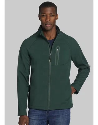 Jos. A. Jaqueta Bank Masculina XL Traveler Collection Ajuste Personalizado Verde Soft Shell - Imagem 1 de 4
