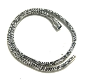 JOHN HARDY Iconic Sterling Silver Classic Wheat Chain Necklace 16” Long - Picture 1 of 11