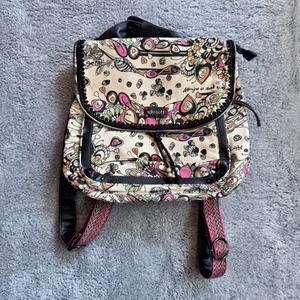 SAKROOTS Red Birds Crossbody Boho Purse Convertible Backpack Bag Vintage - Picture 1 of 12