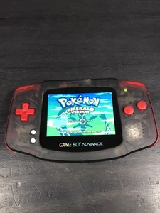Consola Game Boy Advance GBA negra transparente con retroiluminación iPS V5 LCD MOD retroiluminada - Imagen 1 de 5