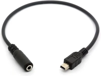 MR GADGET SOLUTIONS Mini USB Male to 3.5mm Female AUX Audio Cable Cord for Headset Adapter Active Cl