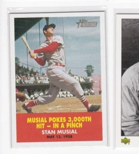 Tarjeta insertada flashback Topps Heritage 2007 Stan Musial - se envía gratis - Imagen 1 de 24