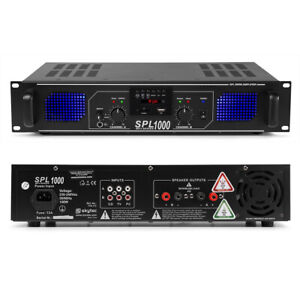19" Rack Mountable Professional DJ Amp PA Amplifier Sound System 1000 Watt