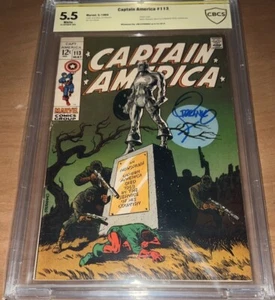 CAPTAIN AMERICA #112 - (CBCS/NICHT CGC) SIGNIERT VON JIM STERANKO/1969 MARVEL COMICS - Bild 1 von 4
