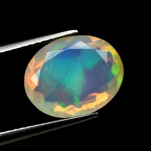 2,56 Ct IF Ovale 11,9 x 9,6 MM Originale Arcobaleno Multicolore Gioco Welo Opale!!! - Foto 1 di 5