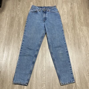 Levi's Jeans Youth 7 512 Slim Fit Western Blue Denim Ranch Rodeo Work-wear Pants - Picture 1 of 12