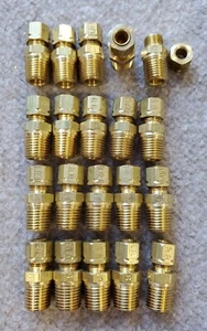 Montaje de aire de compresión Parker tubo de 1/4" x 1/4" macho NPT *** LOTE DE 20 *** - Imagen 1 de 1