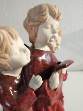 Caroling Singing Christmas Angels Pottery Ceramic Figurines Medium