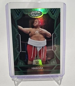 2022 Panini Chronicles Certified WWE Yokozuna 12/99 Green Parallel - Picture 1 of 3