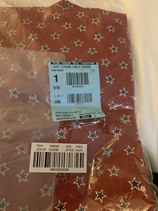 J CREW Canvas  Tote Bag #J4497 Red INDIGO Blue White STARS - Picture 1 of 5