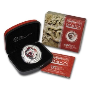 2012 1 oz Australian Silver Dragons Berlin Coin Show Special Only 5,000 Minted - Picture 1 of 3
