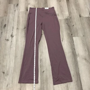 Pantalones de yoga SO Legging para mujer talla L púrpura acampanado tiro alto favoritos - Imagen 1 de 5