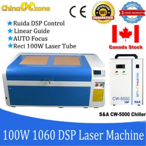 RECI W2 100W 1060 DSP Laser Engraver Machine Auto-Focus CW-5000 Chiller Red Dot - Bild 1 von 12