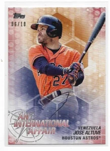 2018 Topps Update International Affair Red Jose Altuve Houston Astros IA-46 6/10 - Bild 1 von 1