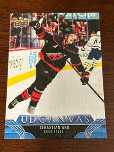 2023 Upper Deck Series 2 CANVAS Sebastian Aho Carolina Hurricanes #C135 - Picture 1 of 1