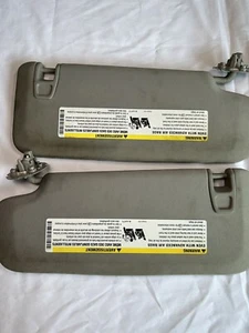 OEM 2011 Chevrolet Malibu 2.4L Sun Visor Driver Left Passenger Right Visors Tan - Picture 1 of 6