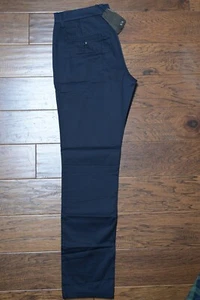 Armani Exchange A|X P20 Men Slim Fit Navy Stretch Cotton Chino Pants Trouser 33R - Picture 1 of 11