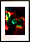 HAND PAINTED FRAMED NEW ABSTRACTION A4 + A3 FRAME + MOUNT Direct from the Artist