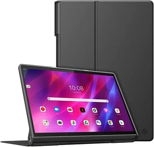 Hybrid Folio Case for Lenovo Yoga Tab 13 2021 Shockproof Cover Clear Back Shell - Picture 1 of 9