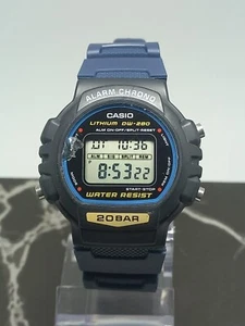 Reloj Pulsera Casio DW-280 Mod (1000) Hombre’s 200m Raro Retro Alarma Cronógrafo - Imagen 1 de 15