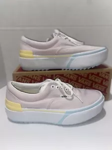 Vans Era Stacked Platform Pastel sneakers womens size 9.5 grunge whimsy goth - Picture 1 of 14
