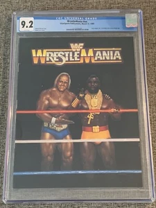1985 WWF Wrestlemania I Official Program CGC 9.2 White Pages Hulk Hogan Mr T WWE - Picture 1 of 3