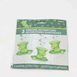 Saint Patrick's Day 26" Hanging Stripes Decorations, 3ct - Picture 1 of 3