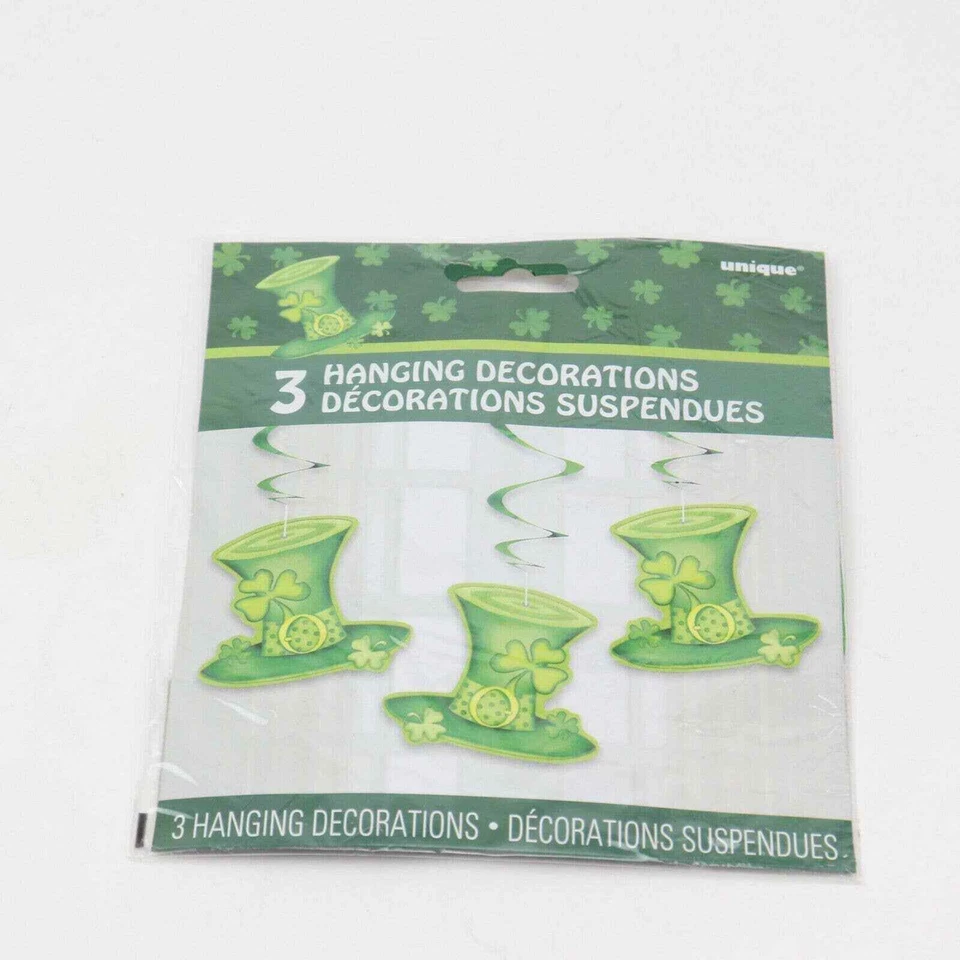 Saint Patrick's Day 26" Hanging Stripes Decorations, 3ct - Image 1 of 3