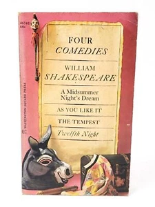 Four Comedies William Shakespeare 34th Printing Vintage 1969 Paperback Van Doren - Picture 1 of 11