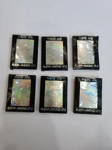 There Are Aliens Among Us-First Holographic Alien Card 1991 Set Of 6 - Picture 1 of 4