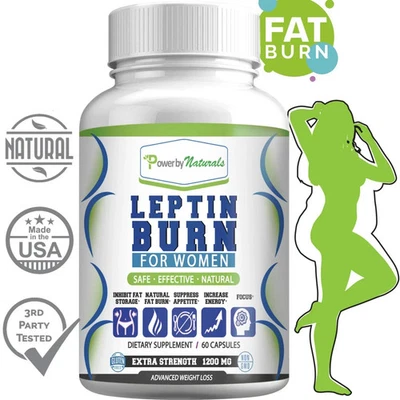 Leptin Burn for Women Diet Pills - Weight Loss, FAT BURNER, Appetite Suppressant - Image 1 of 4