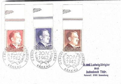 WW2 WWII German Third Reich  used cover 1942 - Image 1 of 2